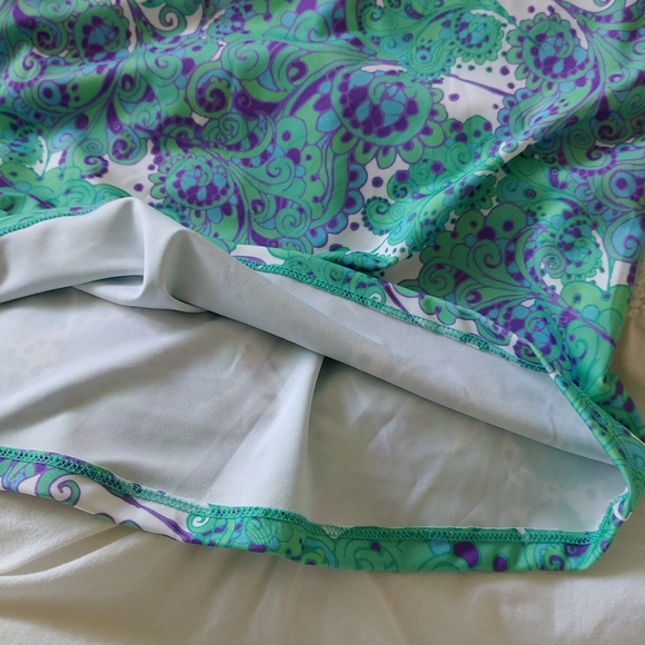 Maxime Zeaberg Toronto blue green paisley printed maxi dress. Size 1 (M) - Picture 10 of 15